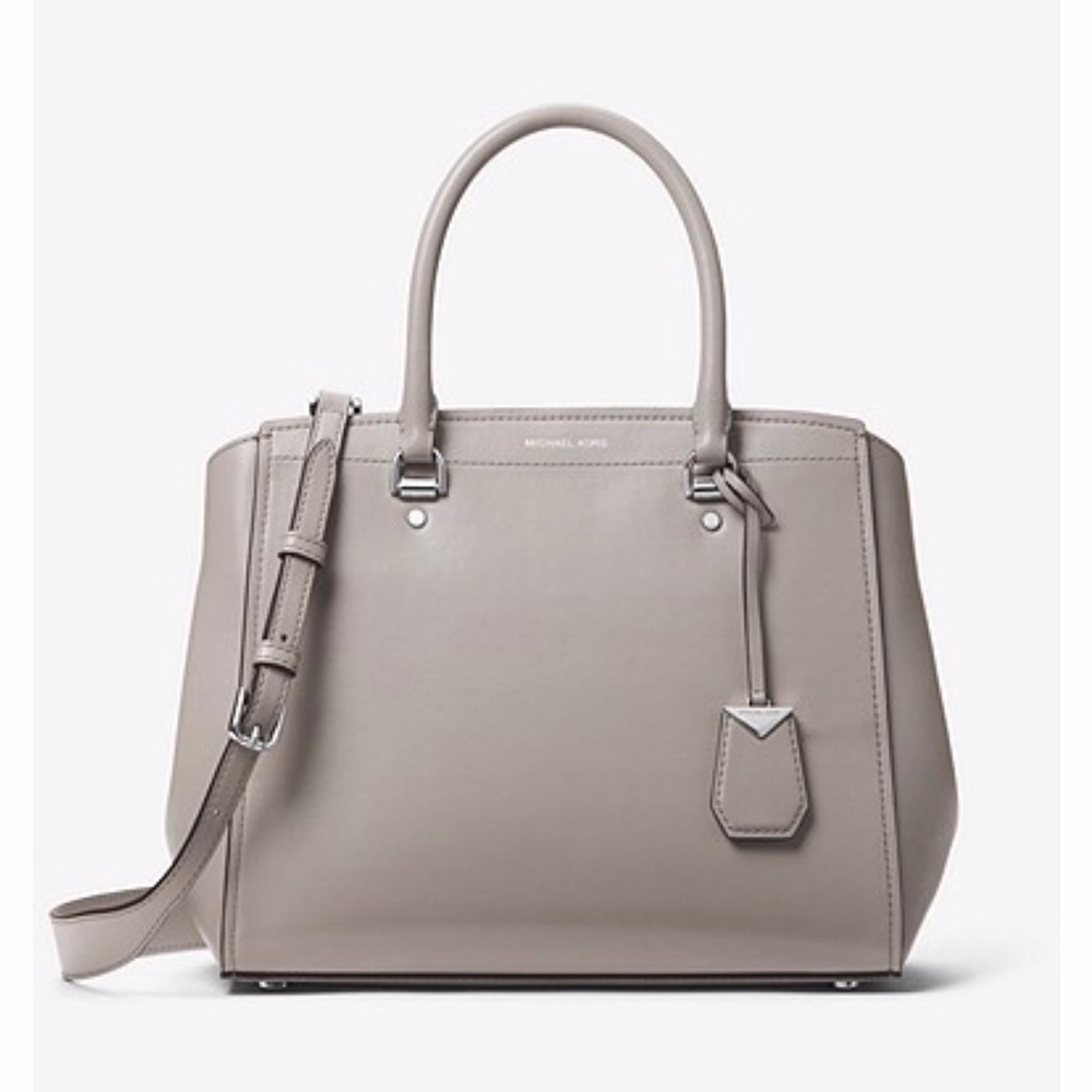 Michael Kors Benning Leather Satchel NEW